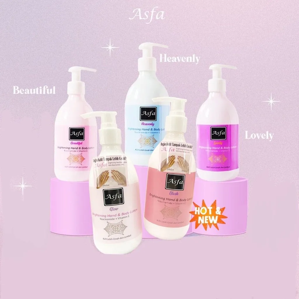 ASFA Brightening Body Lotion with Niacinamide dan Vitamin E 300ml / Hand Body Asfa