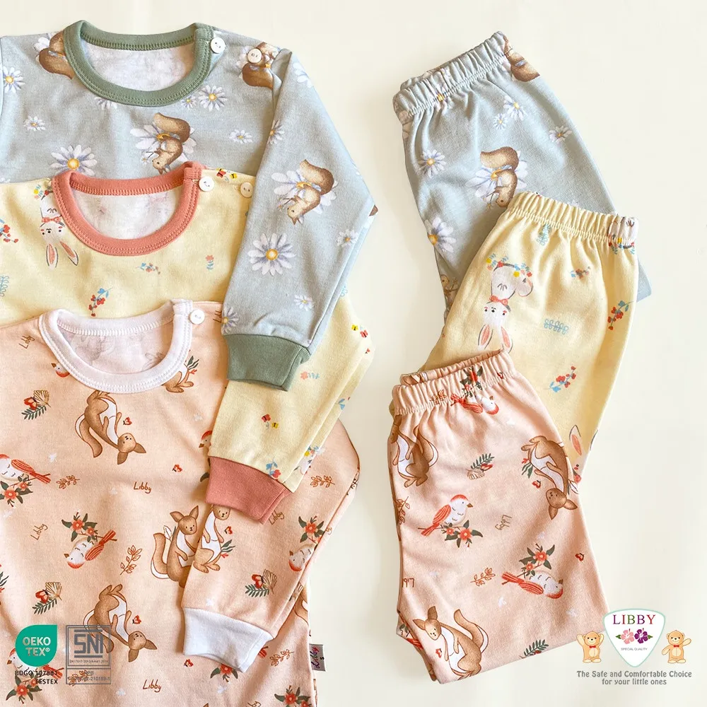 LIBBY Stelan Oblong Panjang Motif Tea Time (1 stel)