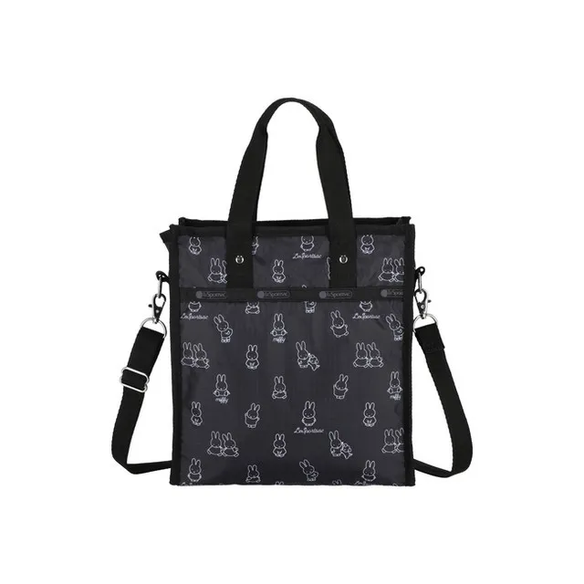 LeSportsac MEDIUM N/S TOTE In MIFFY BLACK STENCIL L1551L262U24