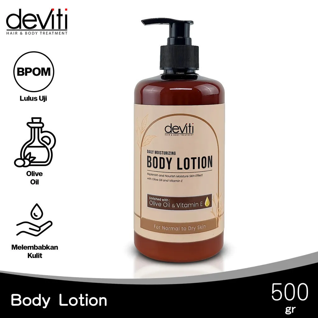 Deviti Daily Moisturizing Body Lotion 500 Gr Untuk Kulit Kering Melembabkan Kulit Bpom