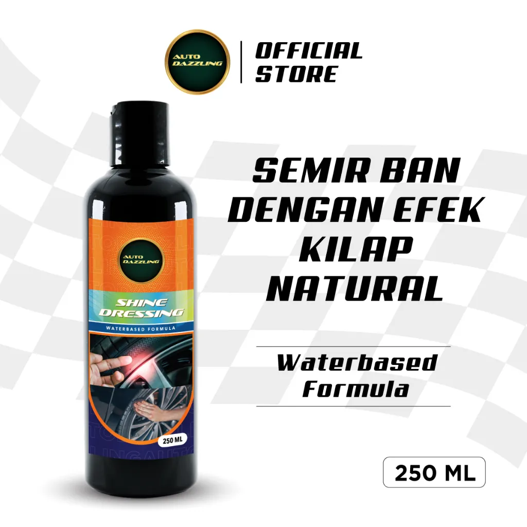 Auto Dazzling Shine Dressing Semir Ban Waterbased