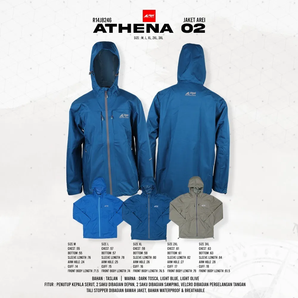 Jaket Authentic Pria Athena 02 Arei Outdoorgear