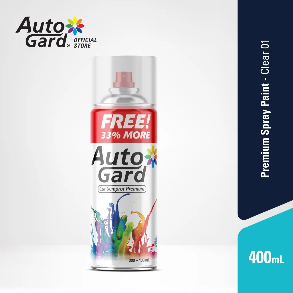 AutoGard - Pernis Clear AG-01 Cat Semprot Premium Motor Mobil Rumah Sepeda Helm Perabotan Rumah