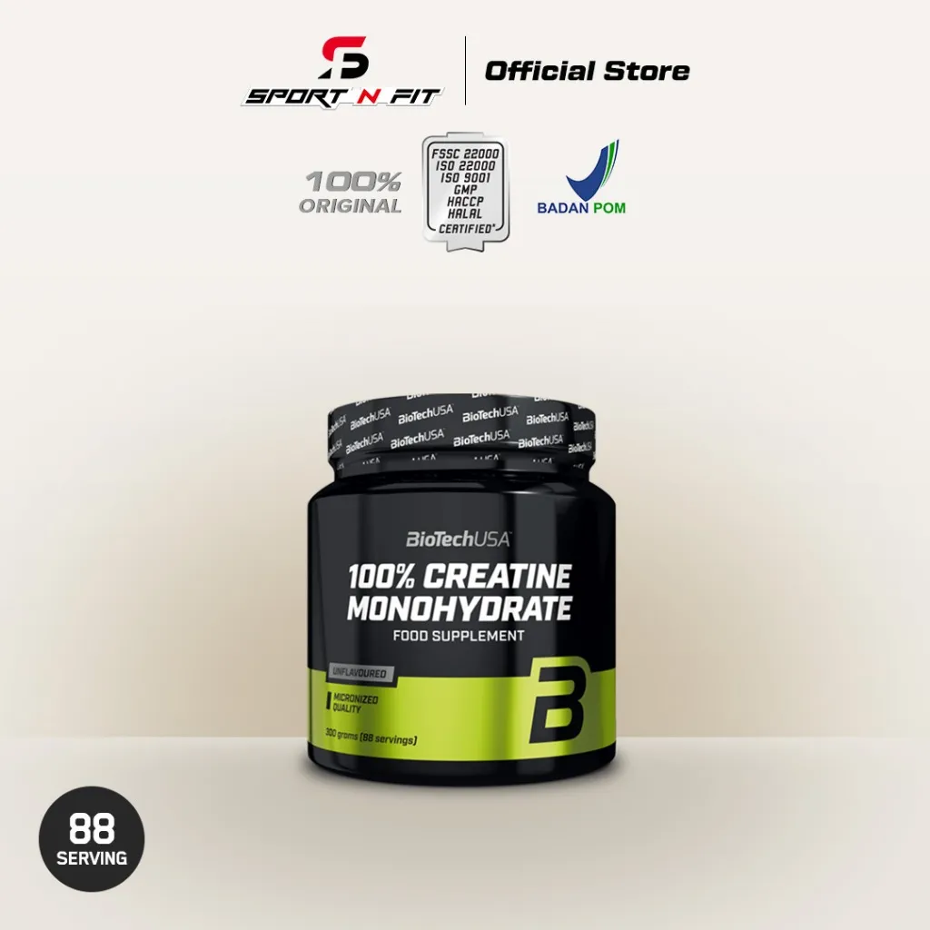 BioTechUSA - 100% CREATINE MONOHYDRATE 300 Gram optimum Energy