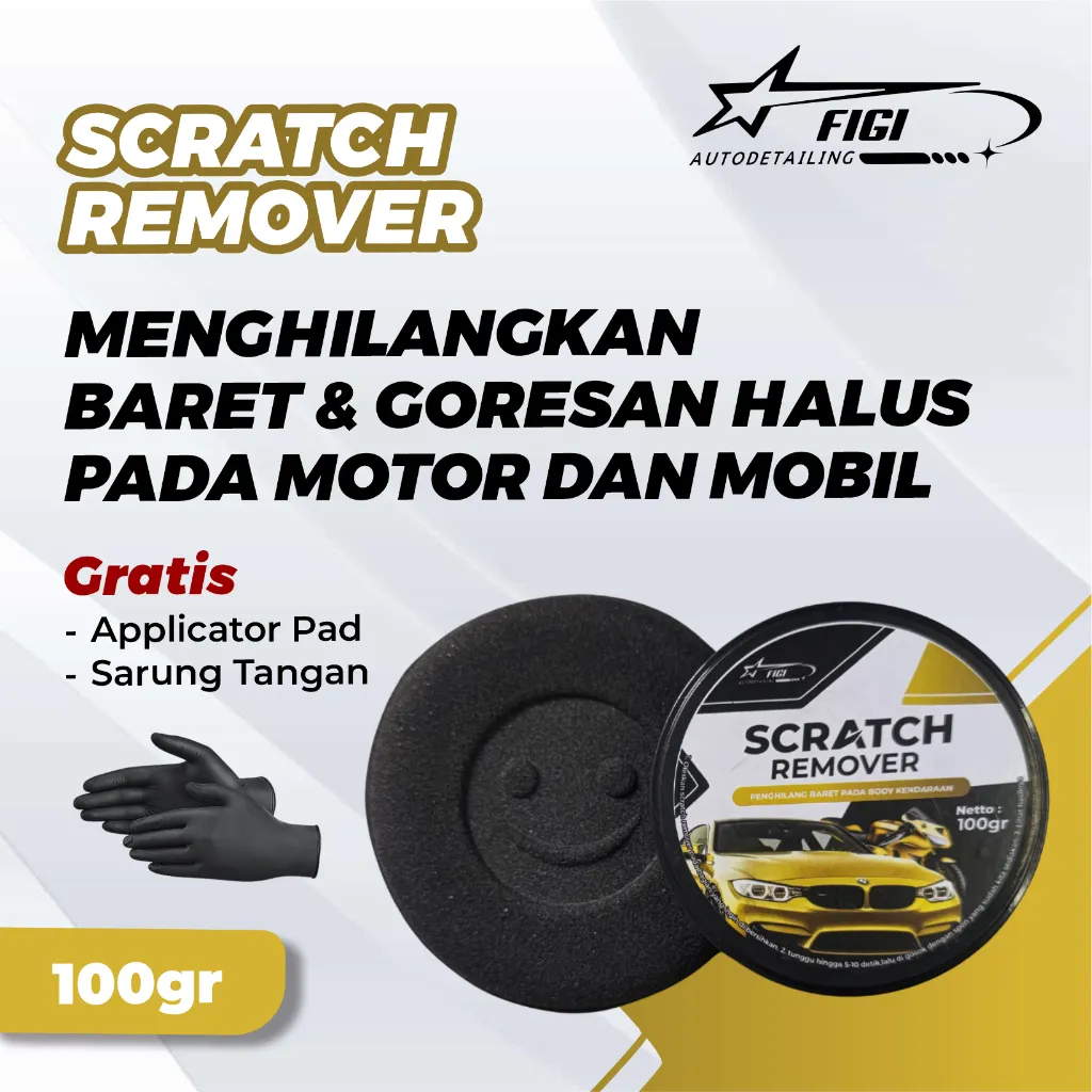 Figi Scratch Remover Penghilang Baret Lecet Motor dan Mobil Helm Body Halus