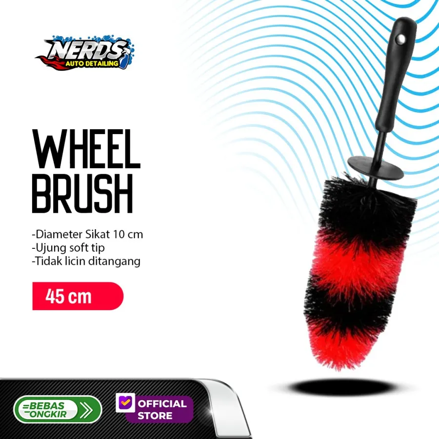 Wheel Brush/Sikat Velg Bagian Dalam Premium Diameter 10cm