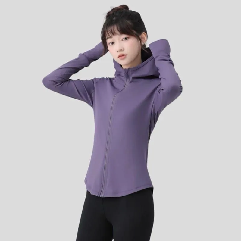 Jaket Olahraga Wanita Anti Uv Olahraga Wanita Gym Fitnes Zumba WTP