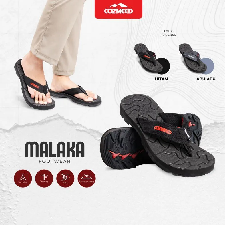 Cozmeed Sandal Jepit Gunung Outdoor Pria Malaka Hitam