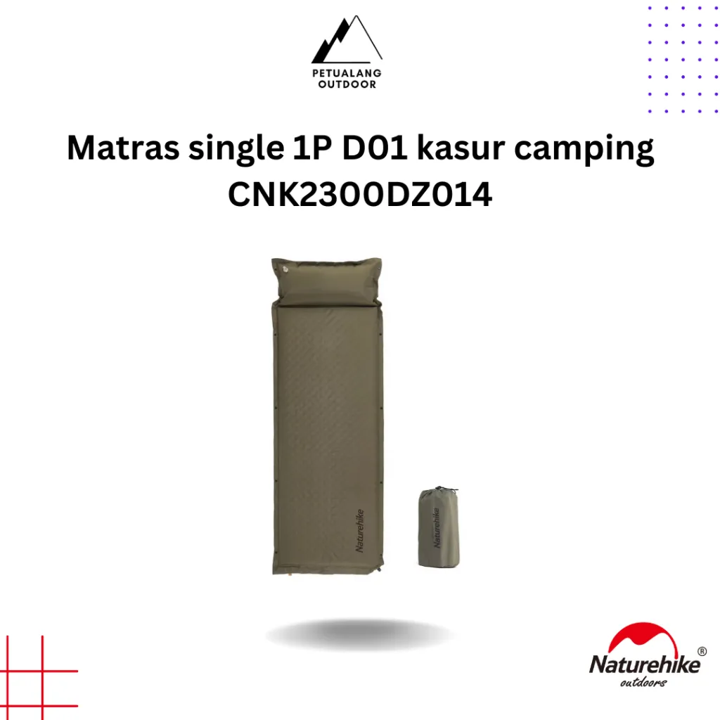 Naturehike CNK2300DZ014 Matras Single 1P D01 Kasur Camping
