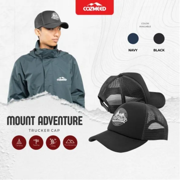 Cozmeed Topi Trucker Pria Mount Adv