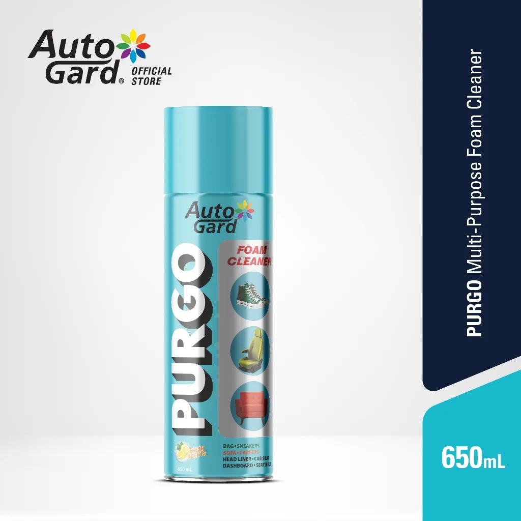 AutoGard - Purgo Multipurpose Foam Cleaner 650 mL Pembersih Interior Mobil Sofa Sepatu Jok Motor