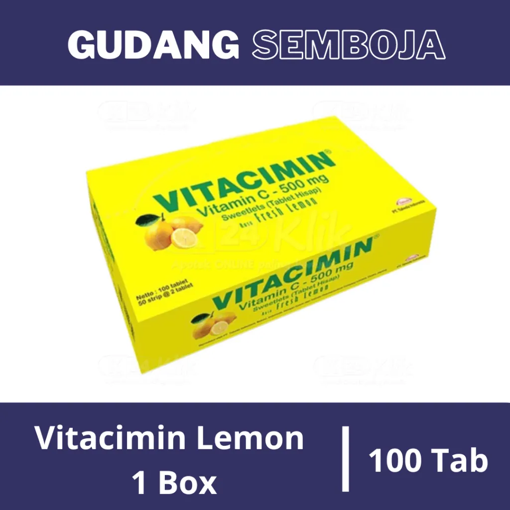 Vitacimin 500 Mg 1 Box Isi 100 Tablet / Tablet Hisap Vitamin C