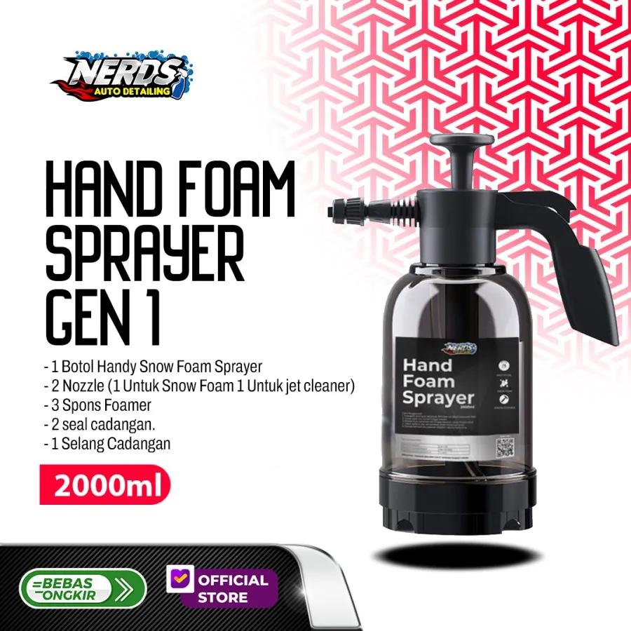 hand snow foam wash sprayer alat cuci motor dan mobil buat salju