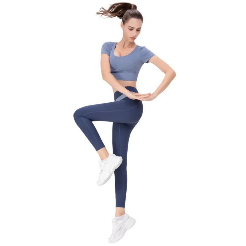 SPORTMODERN.ID - Set Olahraga Wanita T-Shirt  Yoga Gym