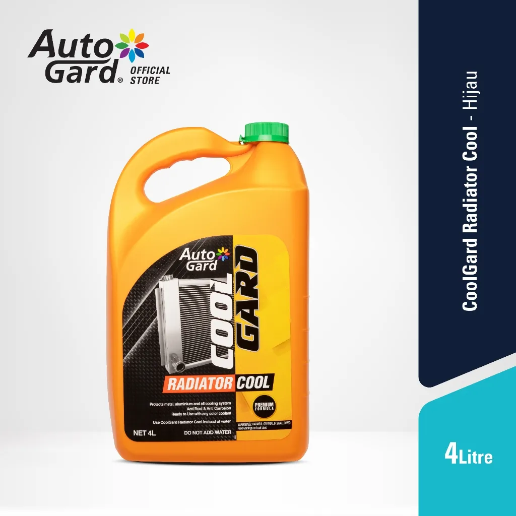 AutoGard - CoolGard Air Radiator Mobil Motor Coolant Radiator Mobil Motor Siap Pakai Radiator Cool Hijau 4 L Original