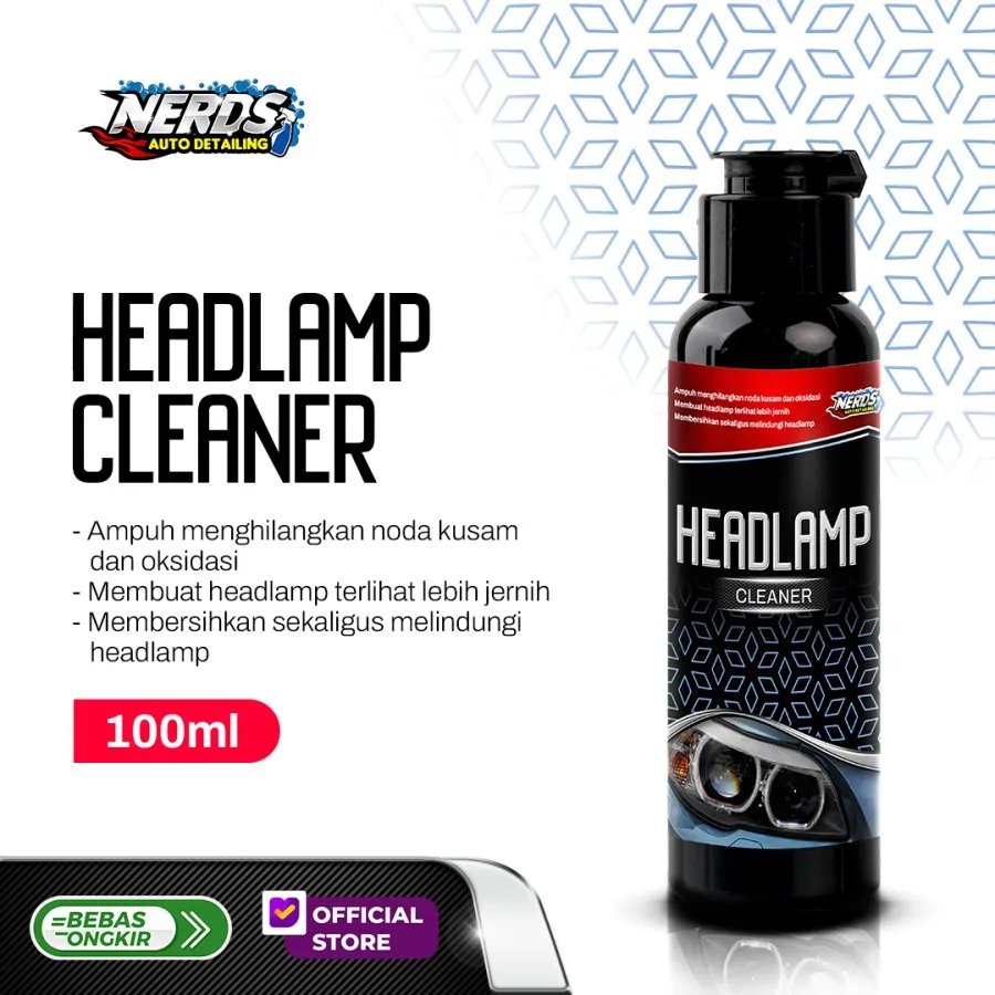 Nerds Auto Detailing -  Headlamp Cleaner Pembersih headlamp/lampu yang Kusam atau Menguning