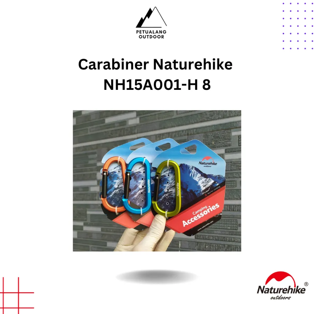 Naturehike NH15A001-H Carabiner Multifungsi 8 cm