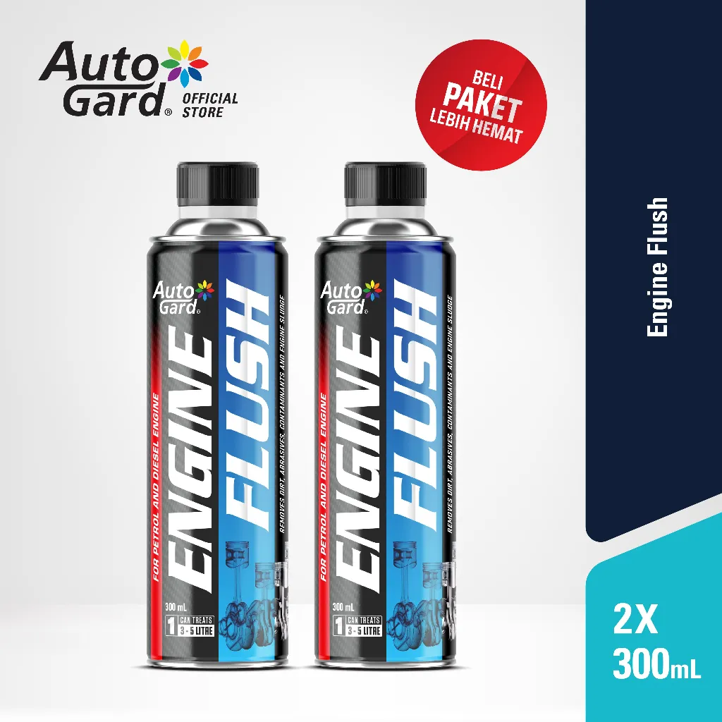 AutoGard - [BUNDLE] Engine Flush Mobil 300 mL x2 Pembersih Oli Mobil
