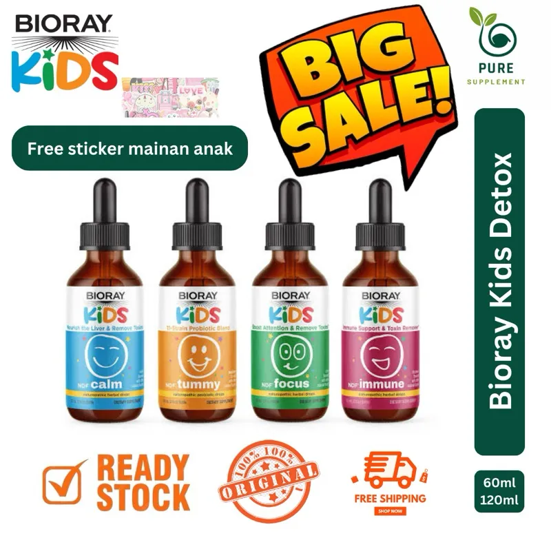 Bioray NDF Tummy Probiotic Baby Kids Adult Happy Calm Focus Immune Adult