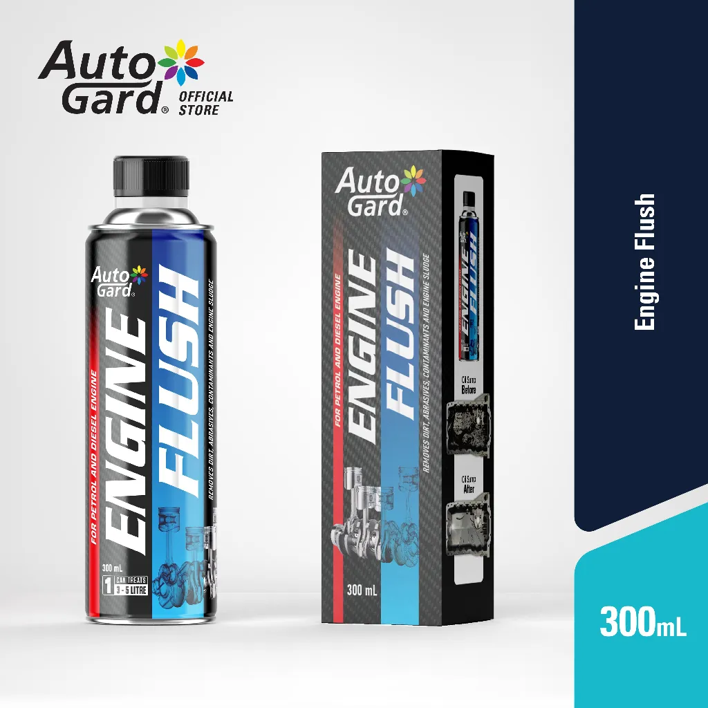 AutoGard - Engine Flush Mobil 300 mL Pembersih Oli Mobil