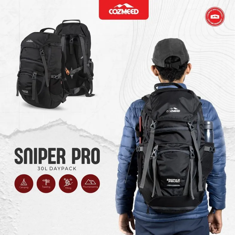Cozmeed Tas Ransel Daypack Naik Gunung Sniper Pro 2.0 Free Cover Bag