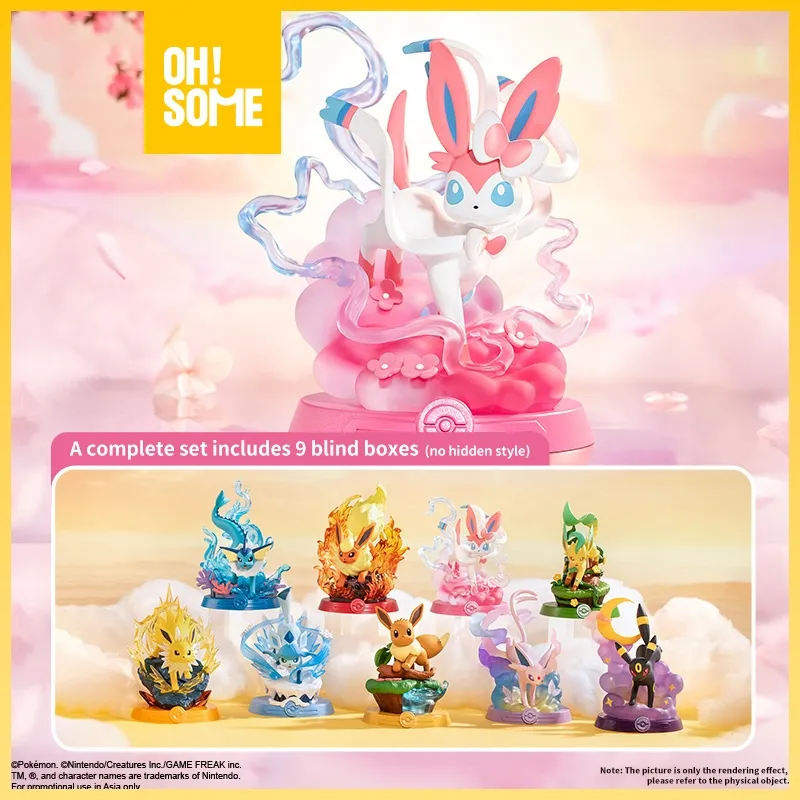 OHSOME - Funism Pokemon Adventure Eevee Series Blind Box (1/9) - Koleksi Figure Mystery Gacha Set Pokemon Eevee Series - PRODUK RANDOM!