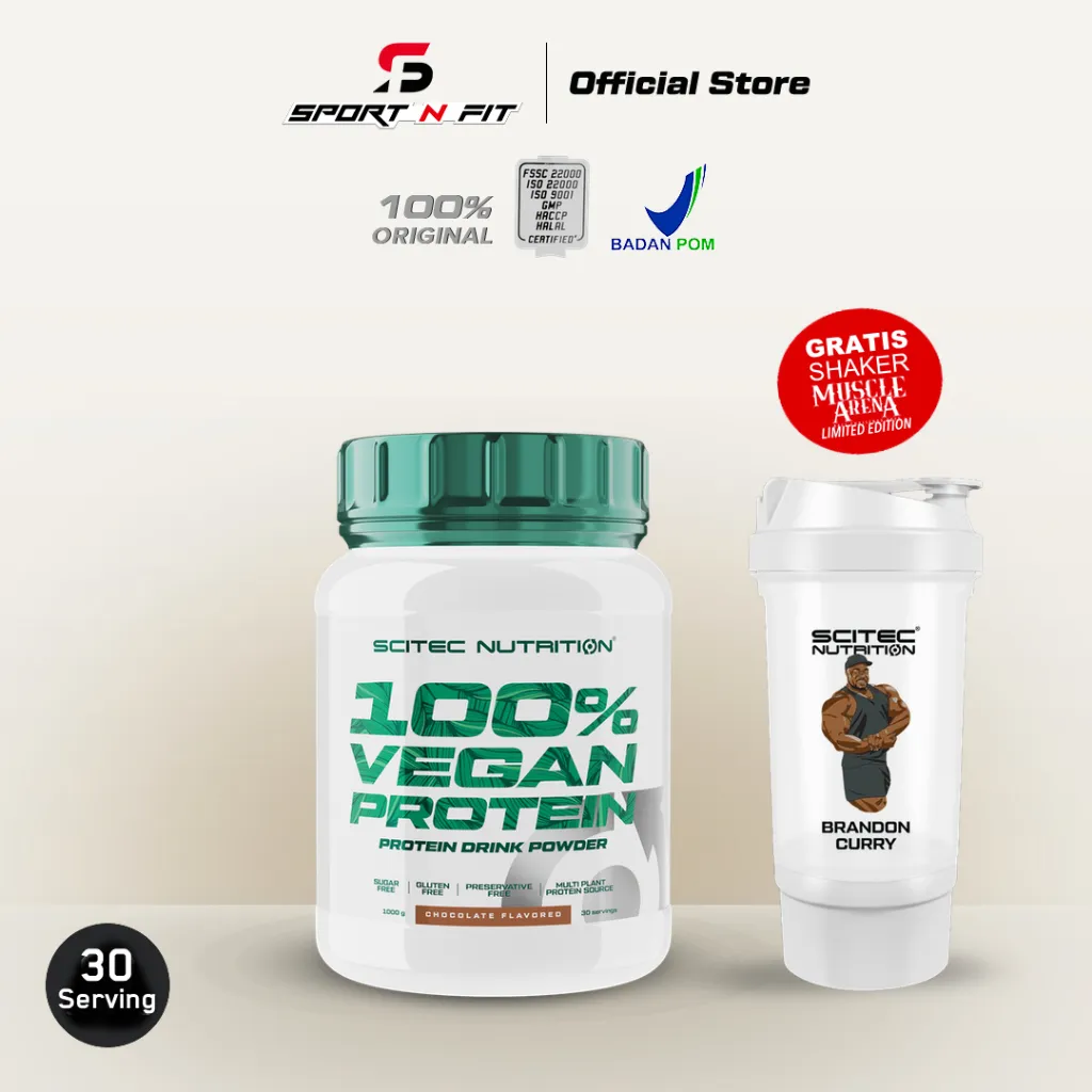 Scitec Nutrition - 100% VEGAN PROTEIN POWDER (1000 Gram) Optimum Dietary support