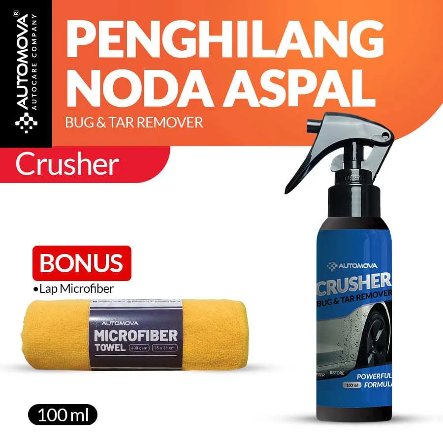 AUTOMOVA - Penghilang Noda Aspal Body Mobil Motor Bekas Getah dan Sticker Bug & Tar Remover 100 ml