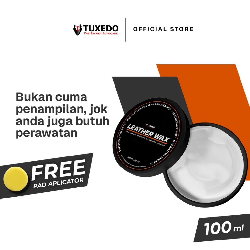 Tuxedo Autocare - Leather Wax (FREE Pad Aplicator Premium)