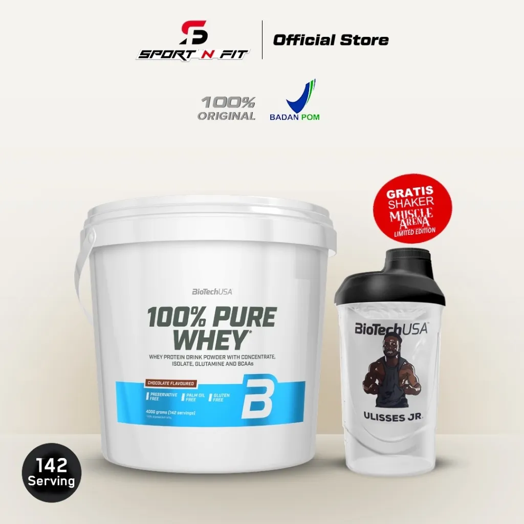 BioTechUSA - 100% PURE WHEY PROTEIN 4000 Gram optimum Dietary support