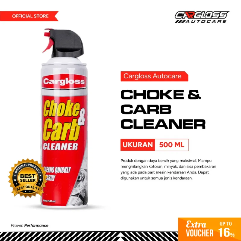 Pembersih Multipurpose Choke dan Carb Cleaner Cargloss 500 ml - Karburator & Cvt Motor