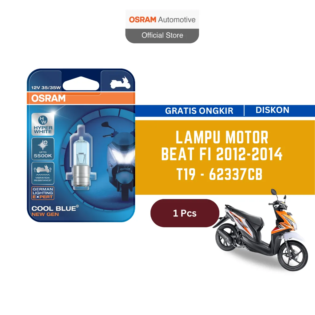 Osram Lampu Depan Motor Honda Beat Fi 2012 - 2014 62337CB