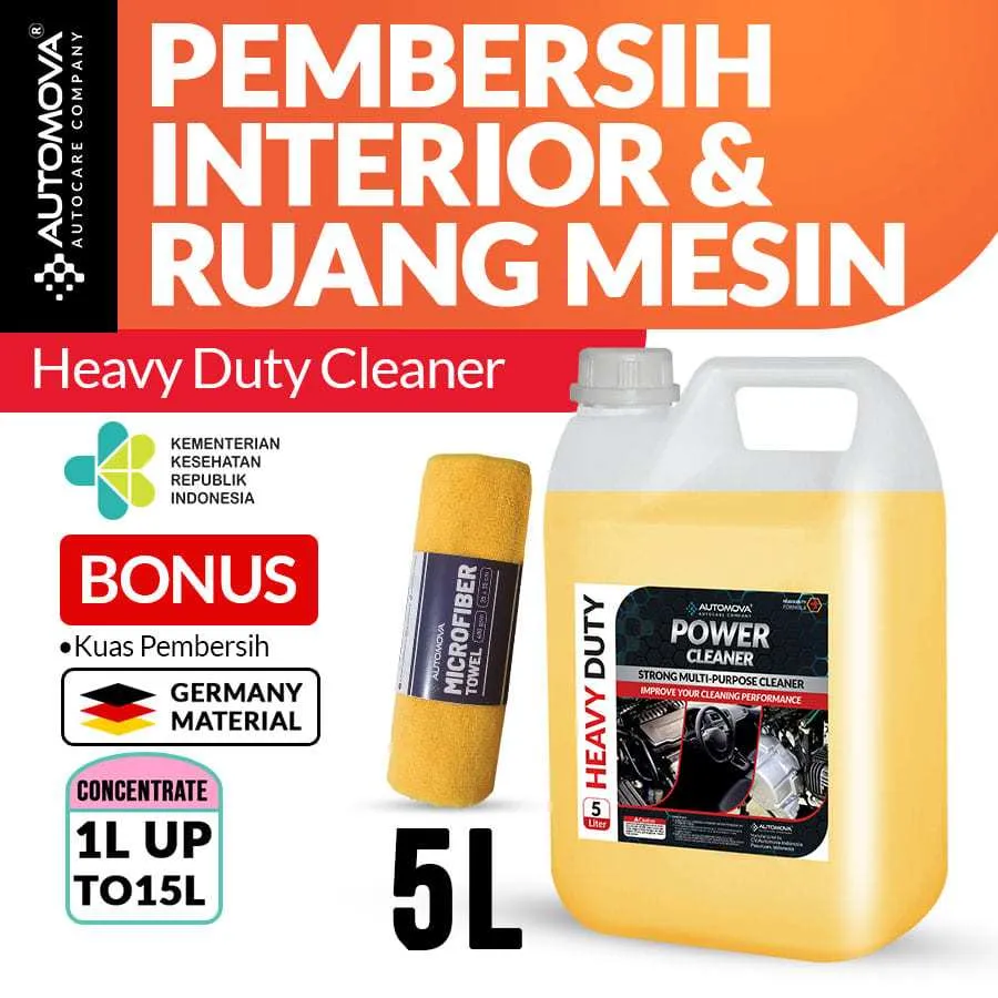 AUTOMOVA - Pembersih Plafon Jok Interior Mobil (5 Liter) Multipurpose Cleaner Heavy Duty