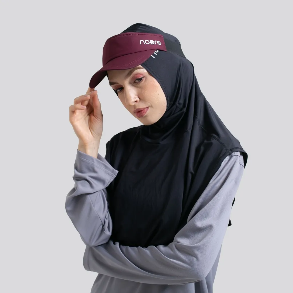 NOORE - Solaris Visor Cap - Maroon - Topi Olahraga
