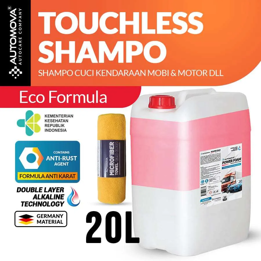 AUTOMOVA - Shampo Mobil Tanpa Sentuh | Shampo Touchless | Shampo Motor Tanpa Sentuh / PFL 20L + LAP