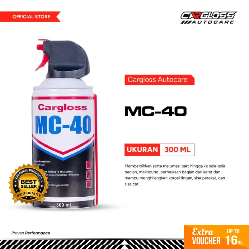 Cargloss MC-40 300ml – Pelumas Anti Karat & Air Serbaguna | Untuk Motor, Mobil, Engsel & Mesin