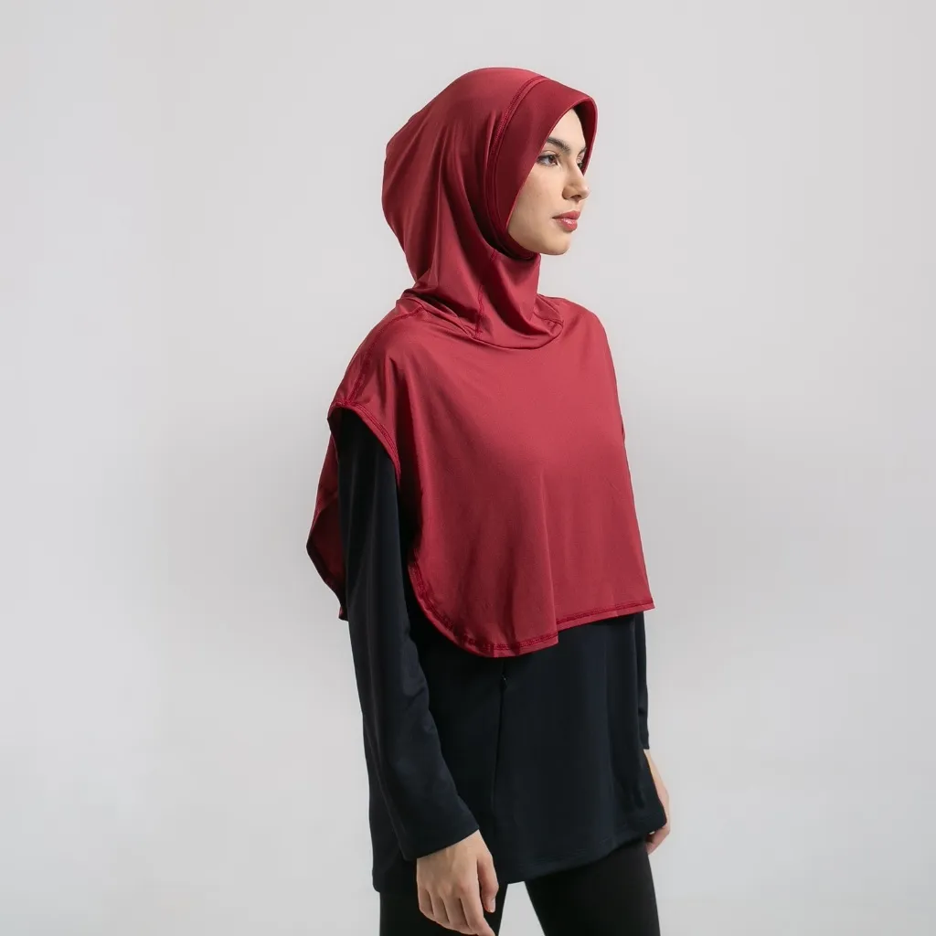 Nadeen Pro - Maroon - Hijab Sport - Noore -