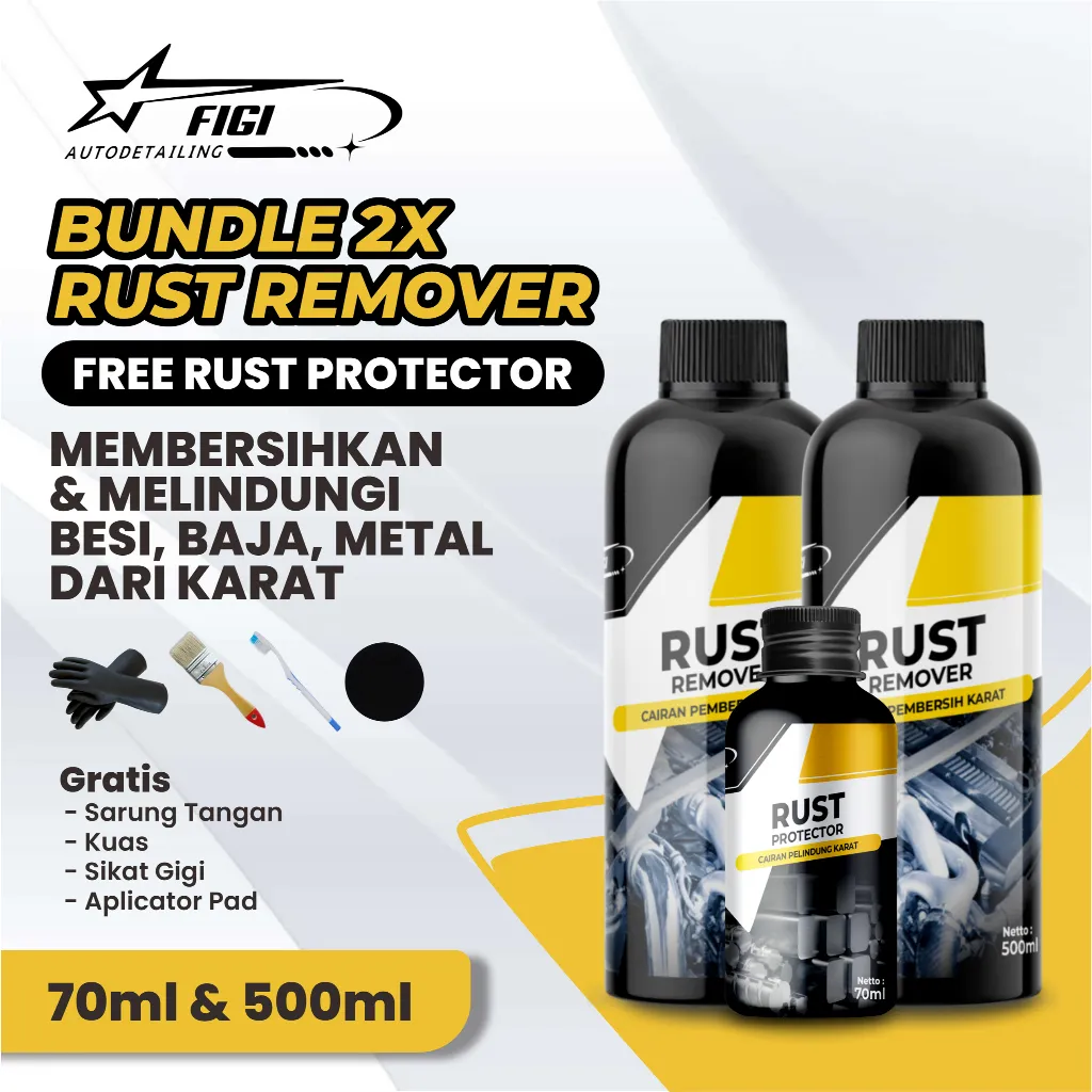 Figi Rust Remover 500ml 2 pcs FREE Rust Protector