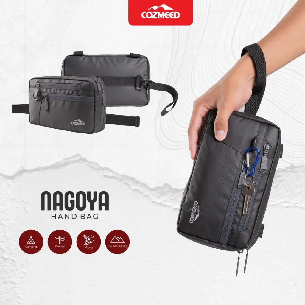 Cozmeed Handbag Sling Bag Waist Bag Pria Wanita Nagoya Hitam