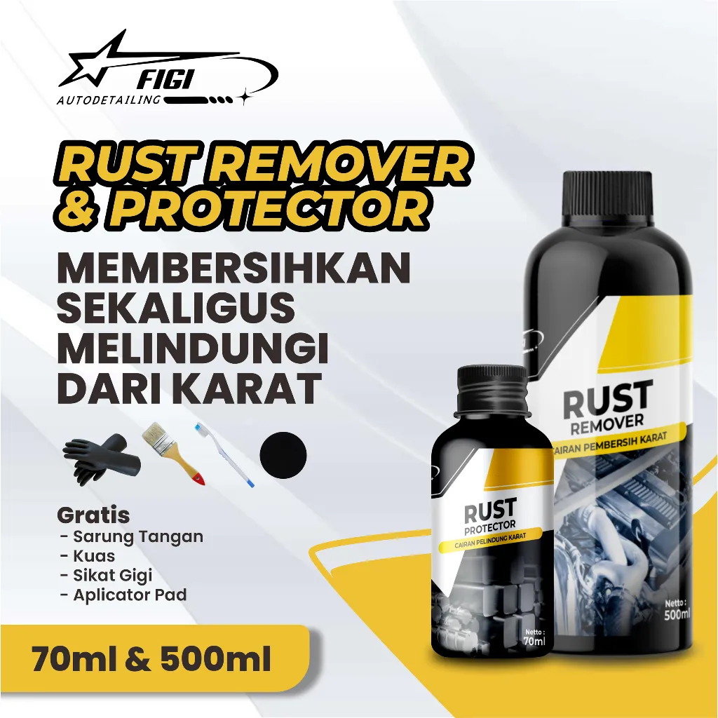 Figi Rust Remover Penghilang Karat 500ml dan Rust Protector