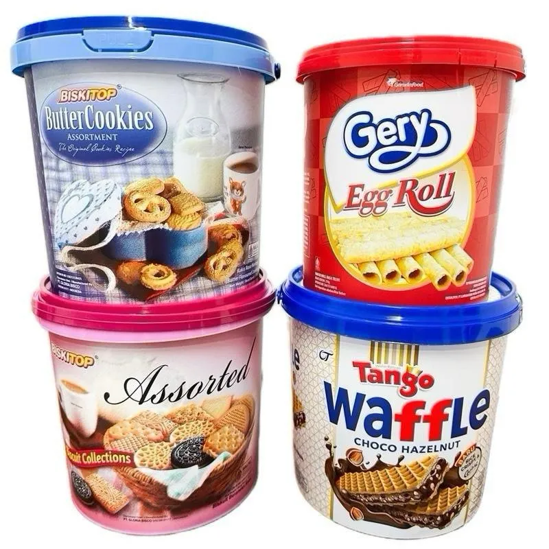 PAKET LEBARAN MURAH 1 (4 BISKUIT)  Cemilan Wafer Biskuit Kering