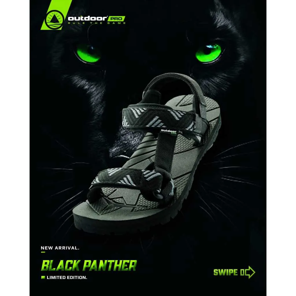 OUTDOOR PRO SANDAL GUNUNG PRIA BLACK PANTHER TX