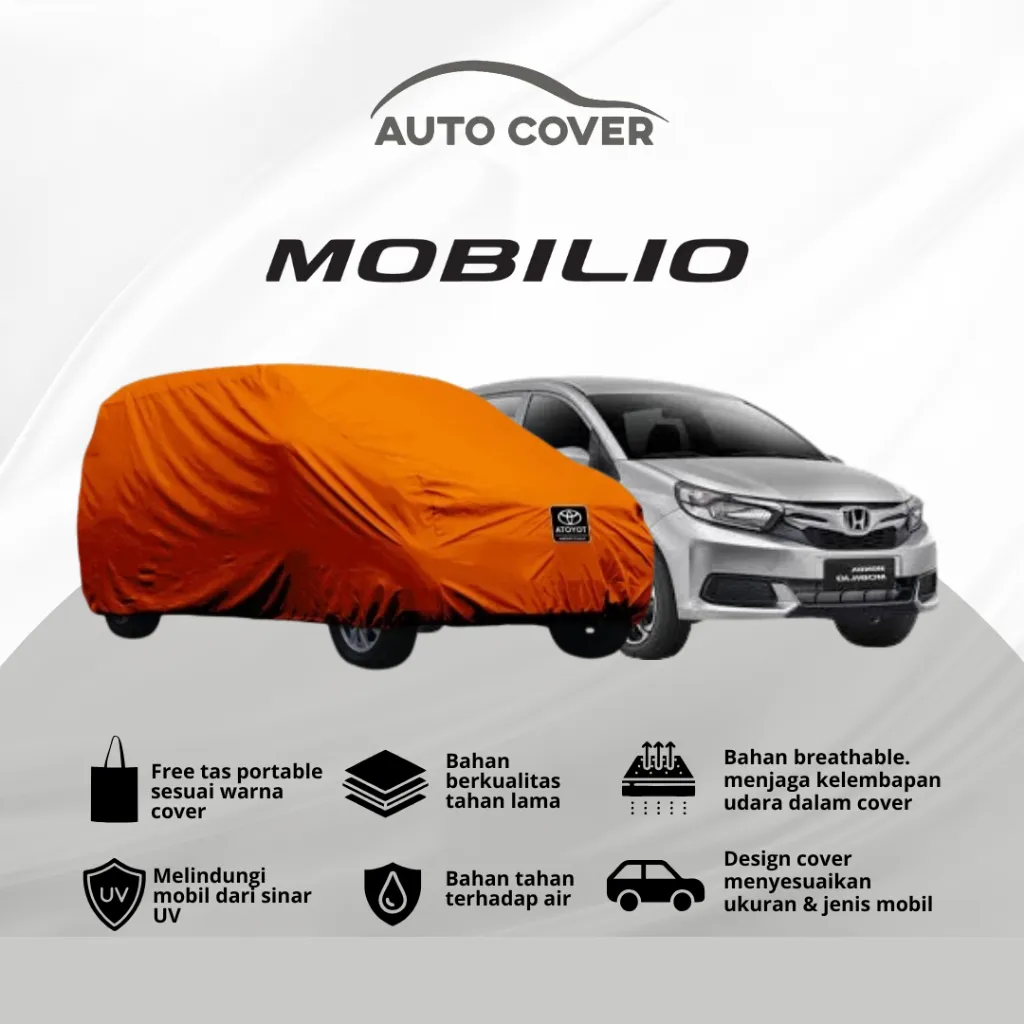 Autocover Cover Mobil Honda Mobilio Body Car  Premium Rocky Superior Semi Outdoor Extreme Full Outdoor Polos Strip 1 2 Mantel Sarung Selimut Tutup Penutup Jas Hujan  Body Mobil Car Waterproof