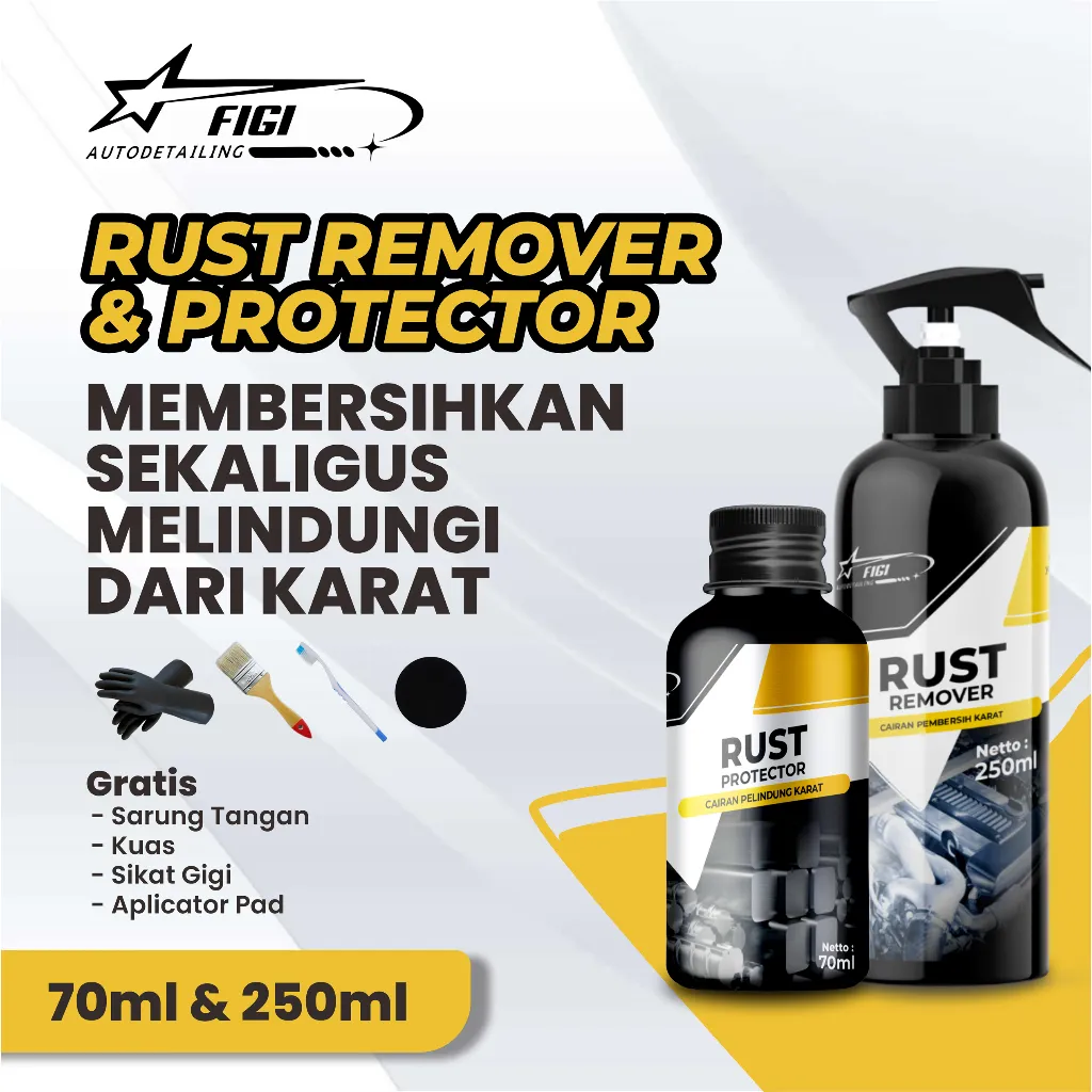 Figi Rust Remover Penghilang Karat 250ml dan Rust Protector