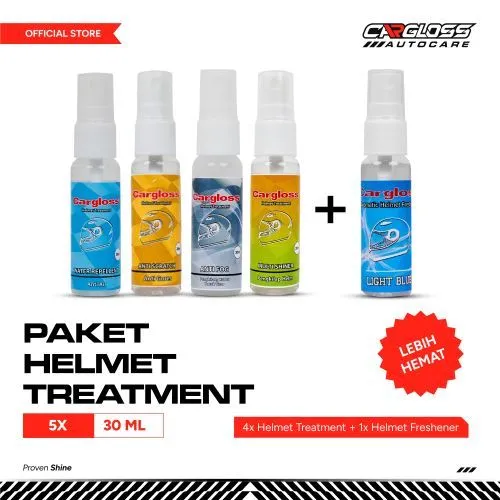 Paket Helm Treatment Antifog Anti Scratch Water Repellent Multi Shinner dan Parfum