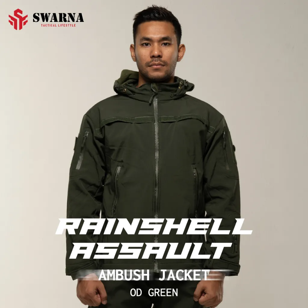 Jacket - Rainshell Assault Jacket - Jacket Waterproof and Windroof - Swarna Tactical