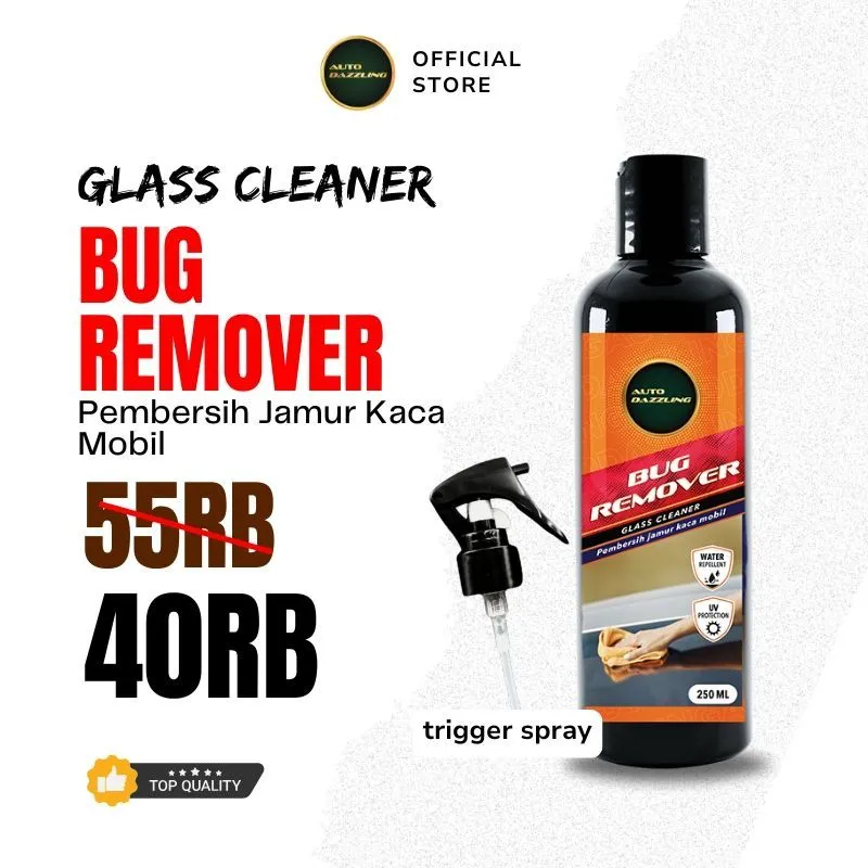 Auto Dazzling Bug Remover Pembersih Jamur Kaca Mobil dan Kaca Rumah Bonus Sarung Tangan