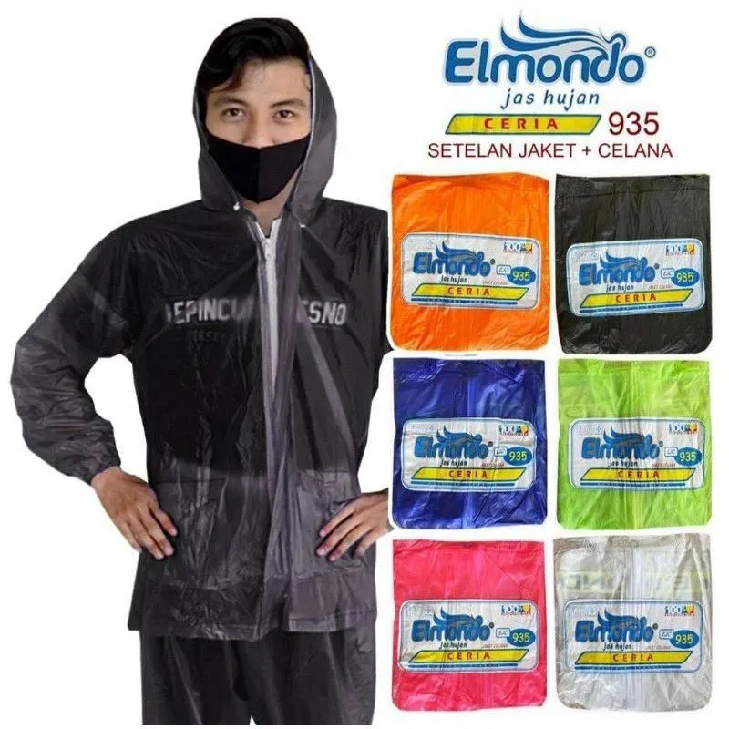 JAS HUJAN ELMONDO JAKET CELANA CERIA PRIA WANITA  935 MURAH BISA COD