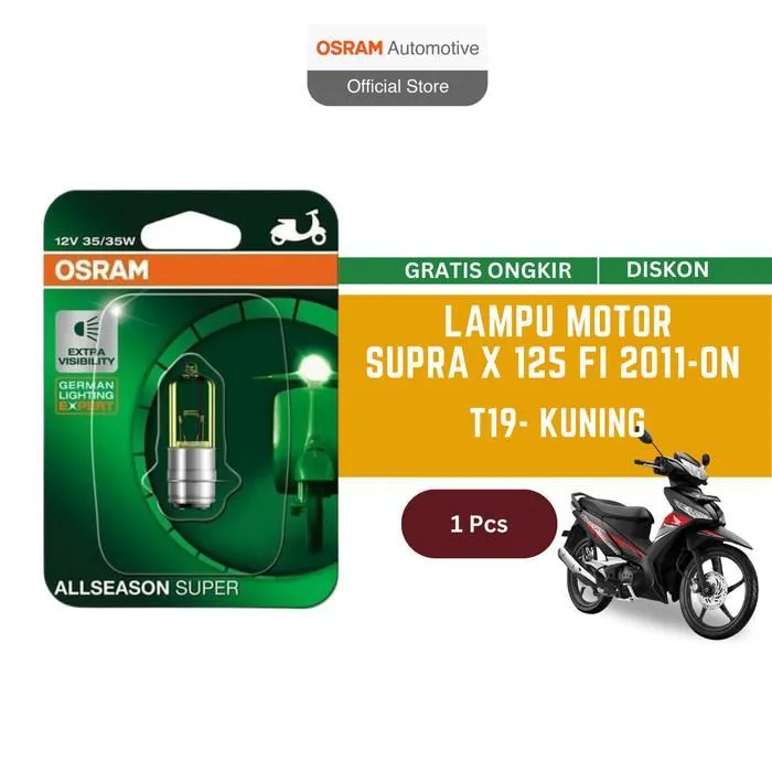 Osram Lampu Depan Motor Honda Supra X 125 Fi 2011 on - 62337ALS