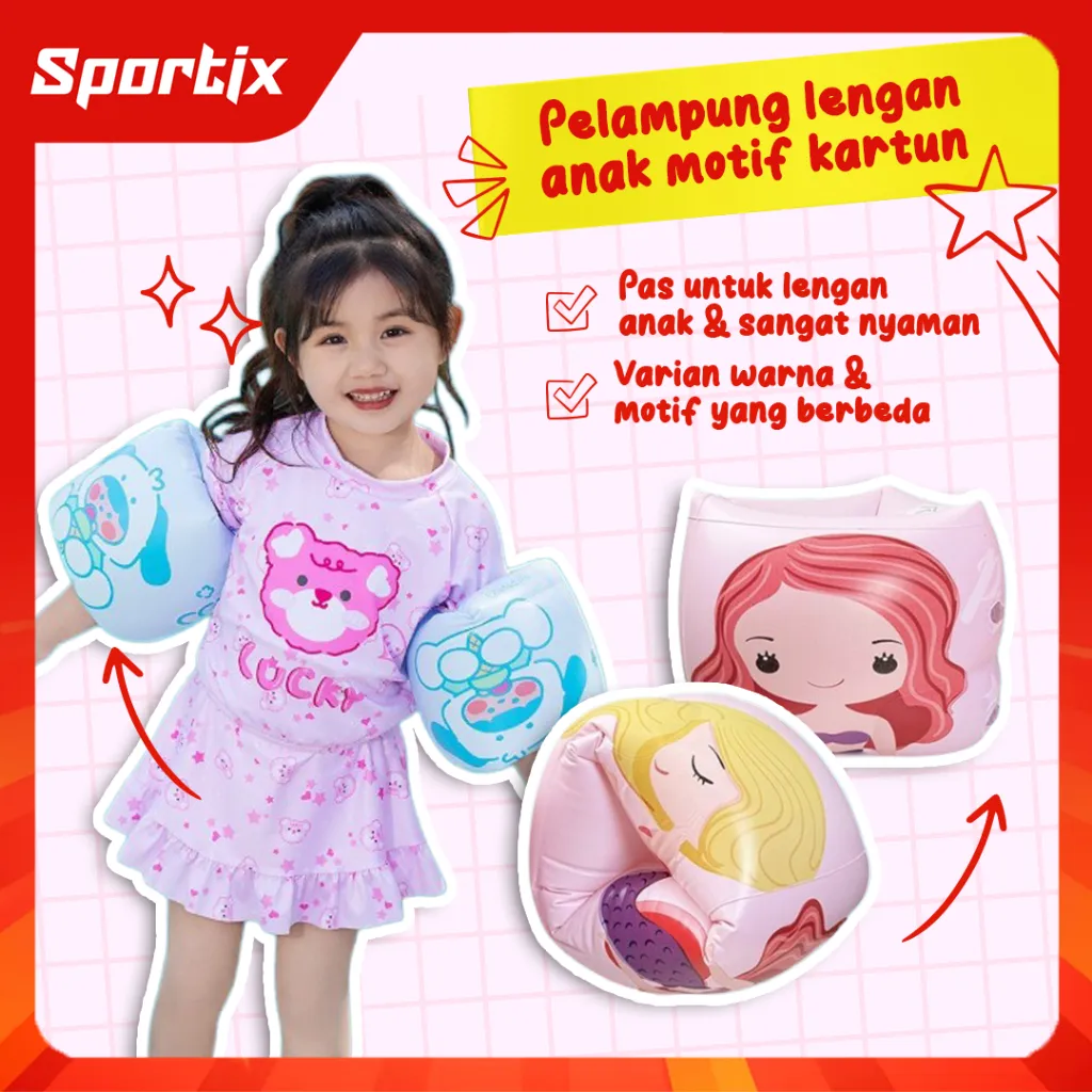 Sportix - Pelampung Tangan Anak Karakter Sanrio cinamon roll || Hand Float Anak Tahun Anti Bocor